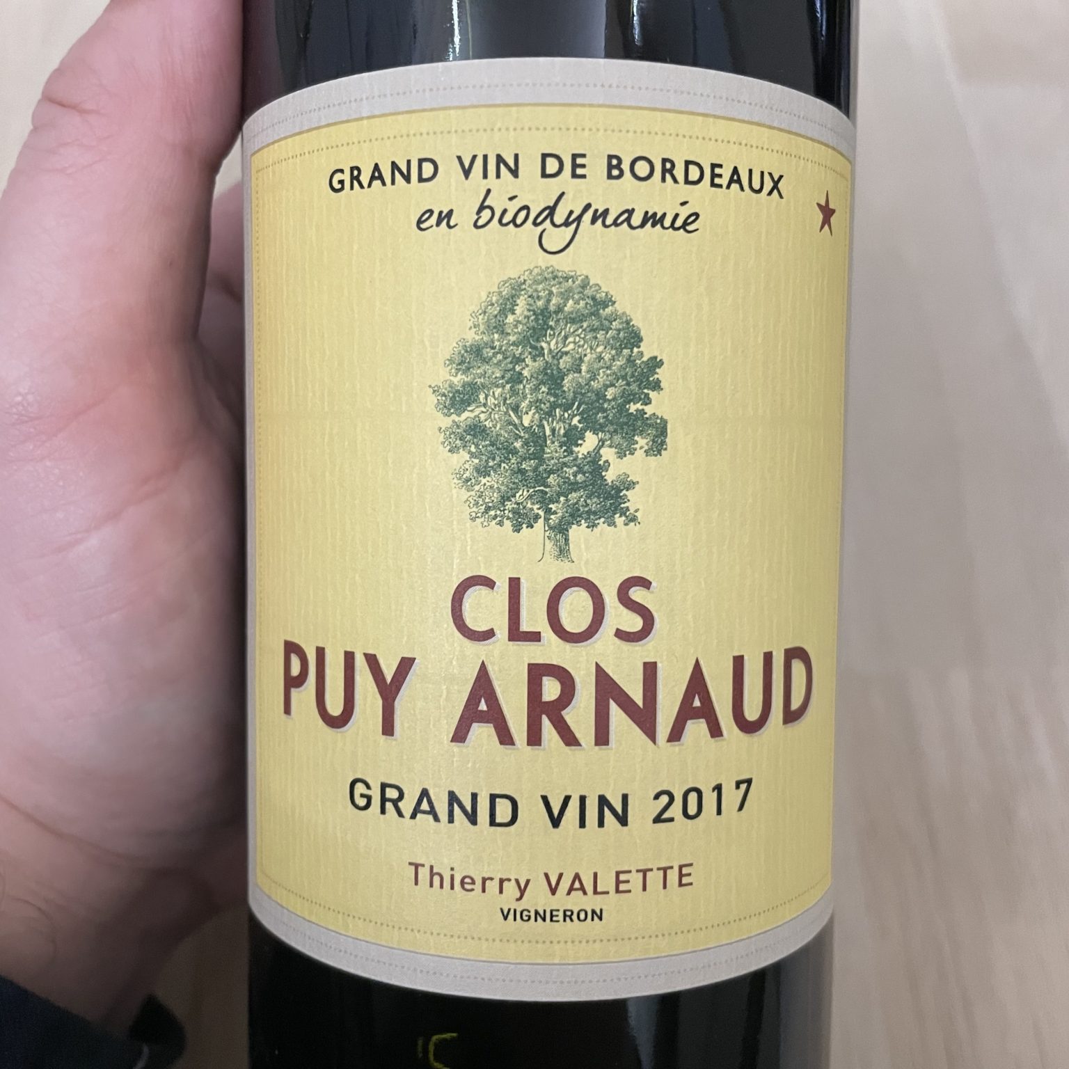 Clos Puy Arnaud Thierry Valette Champagne Paris